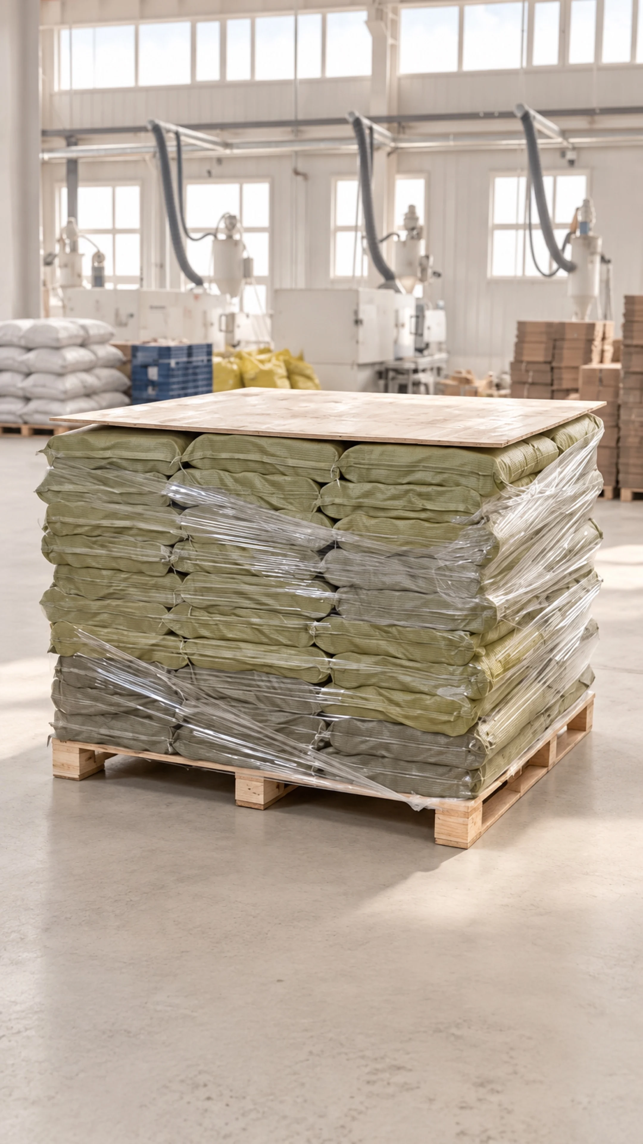 Bagged pallet example