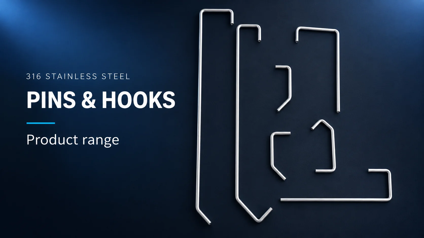 Pins and hooks · Product range