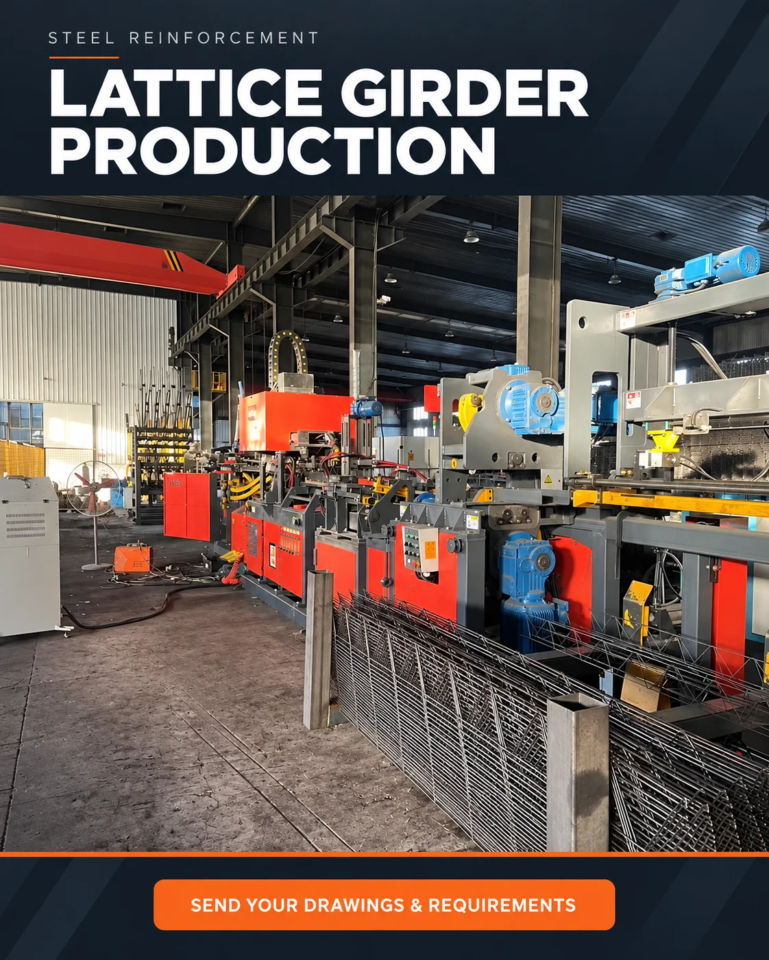Lattice girder production
