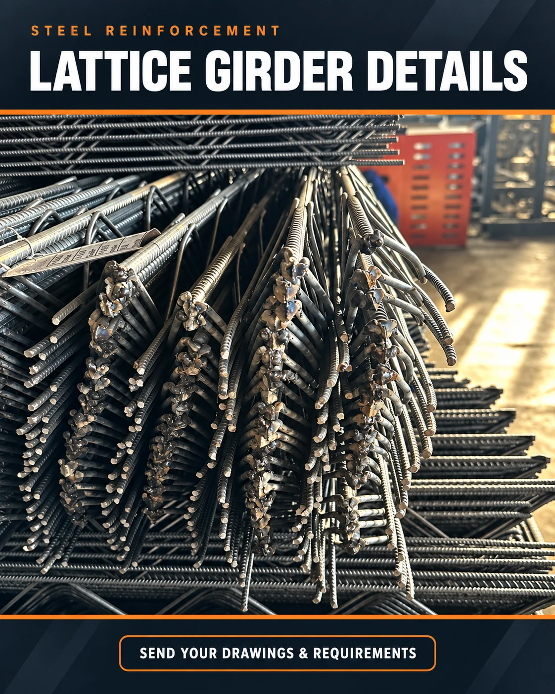 Lattice girder end details