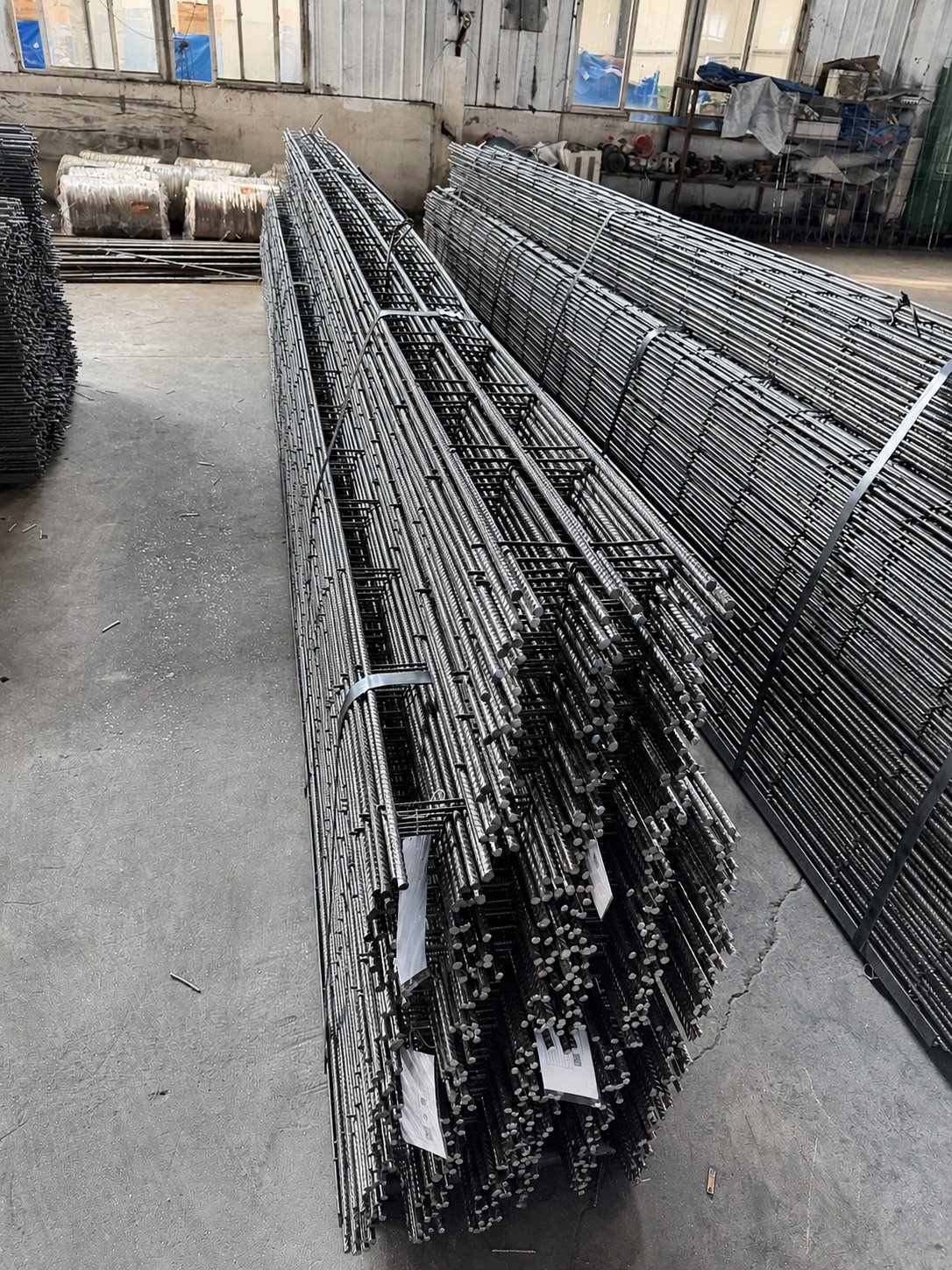 Trench mesh bundles showing length and bar layout