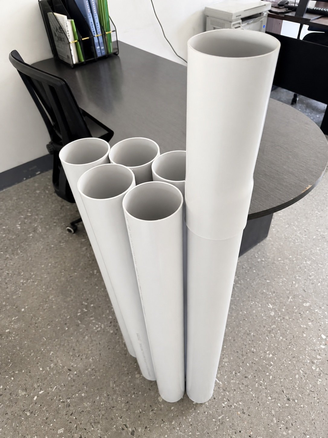 PVC pipe range in multiple diameters