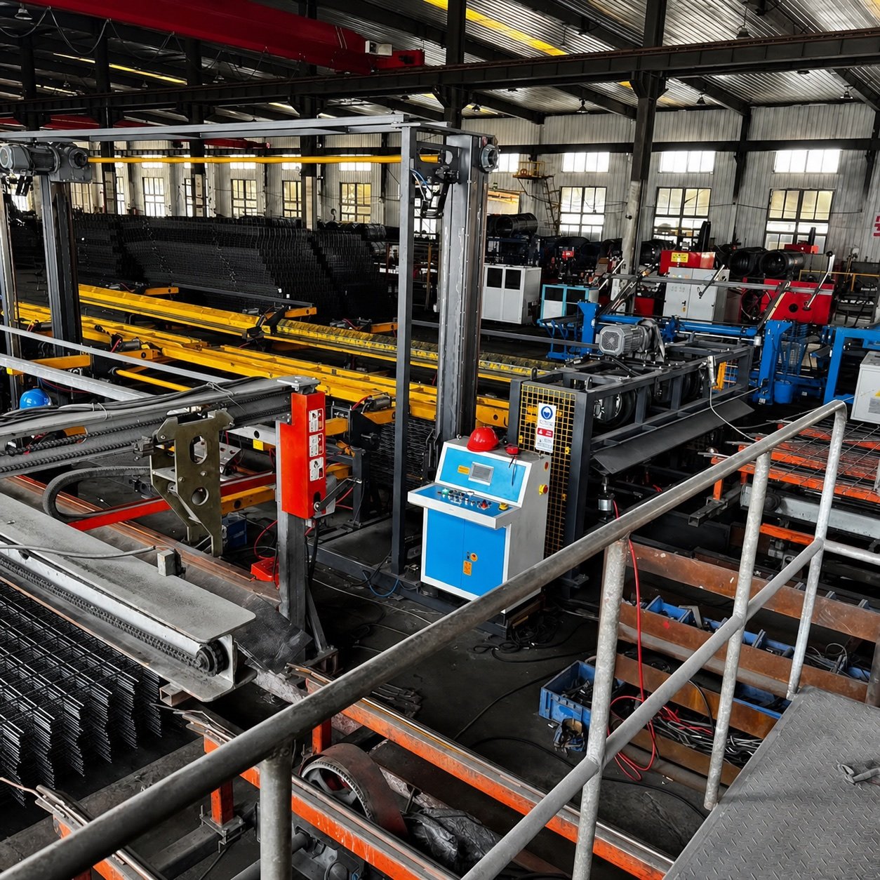Reinforcing mesh factory equipment